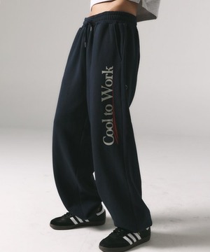 [PRENDA] COOL TO WORK JOGGER PANTS NAVY