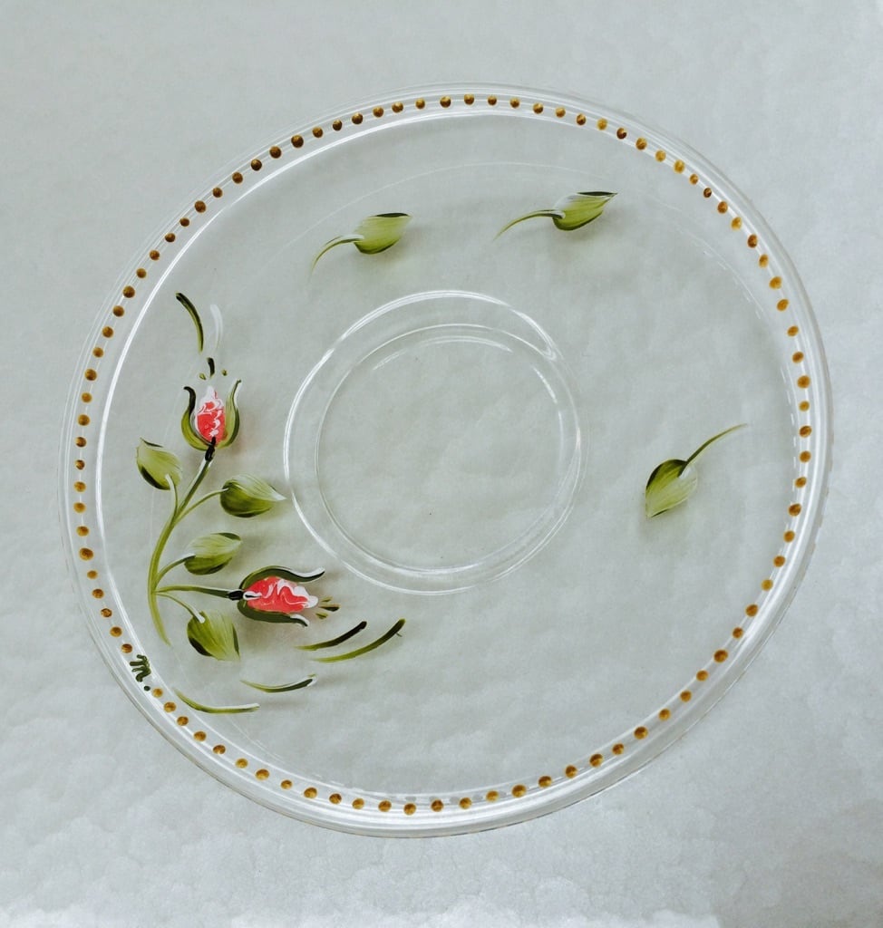 ガラスのティーカップ＆ソーサー・バラのつぼみ | Masumi's Heart