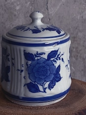 中国製造/ヴィンテージ青花茶壺