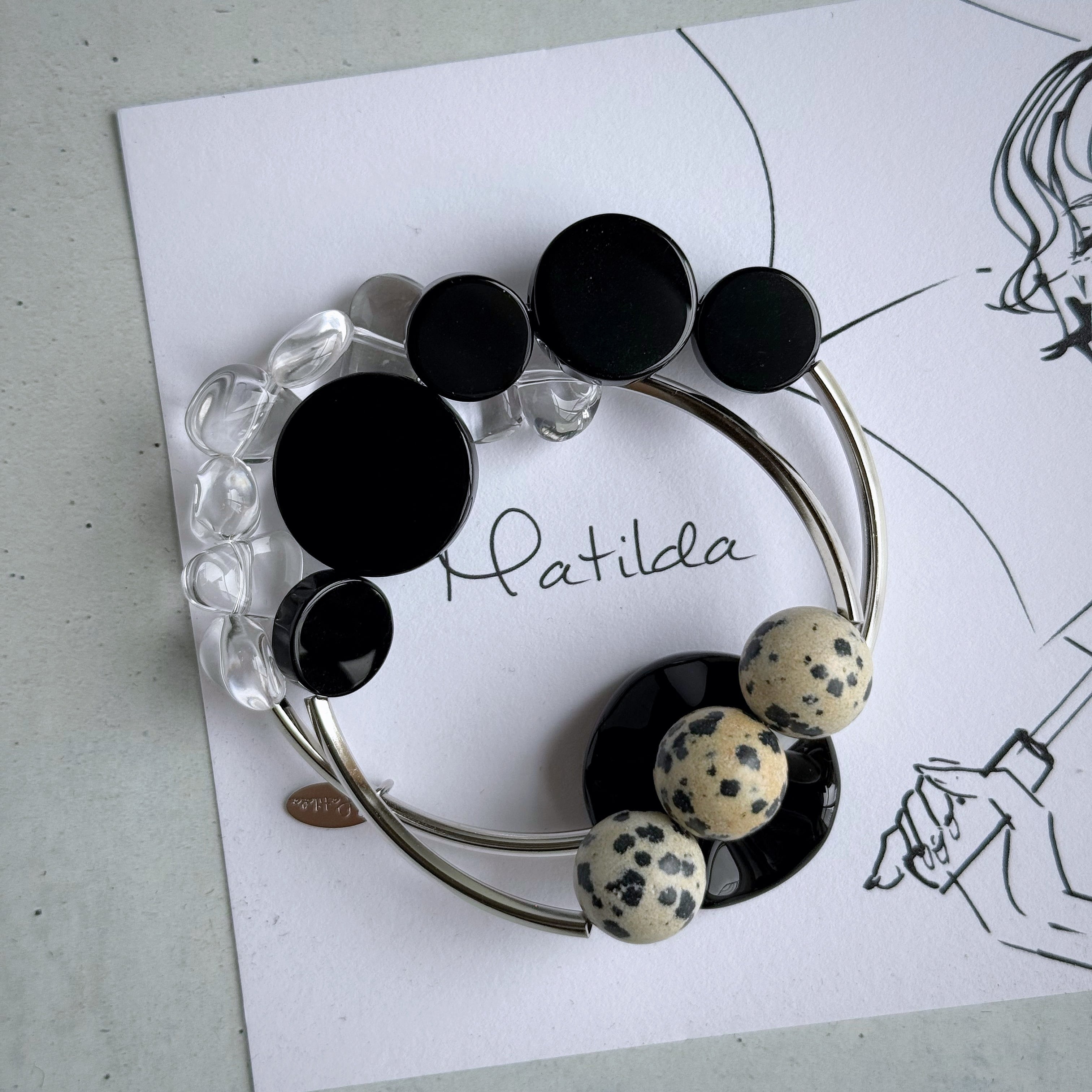 layered bracelet(モノトーン)