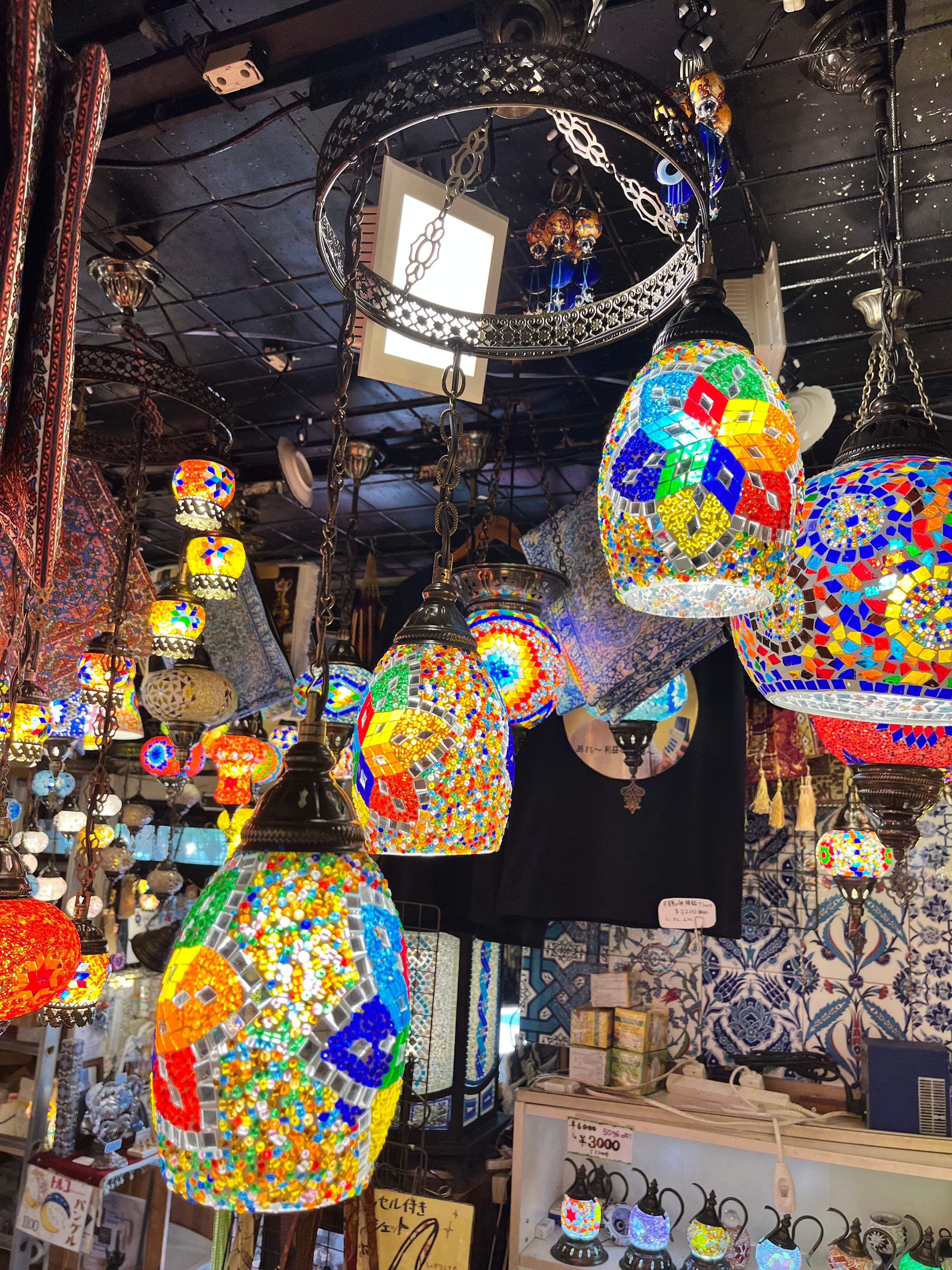 トルコランプ5連ランプモザイクランプ