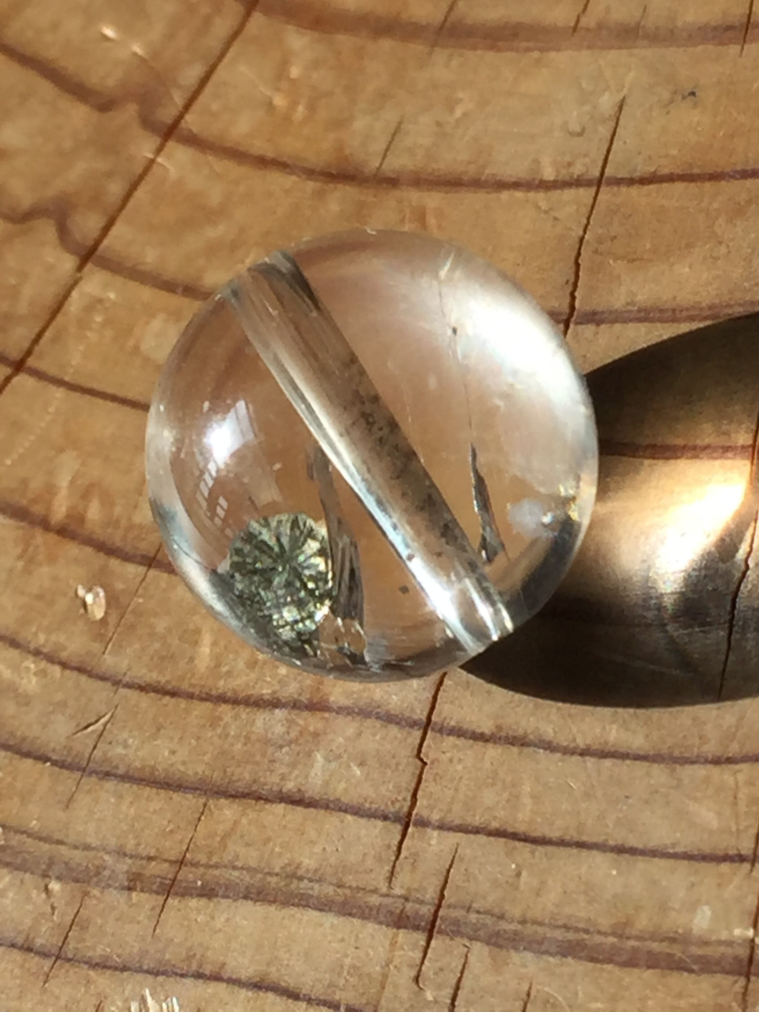 パイライトインクォーツ ビーズ11mm 粒売 a