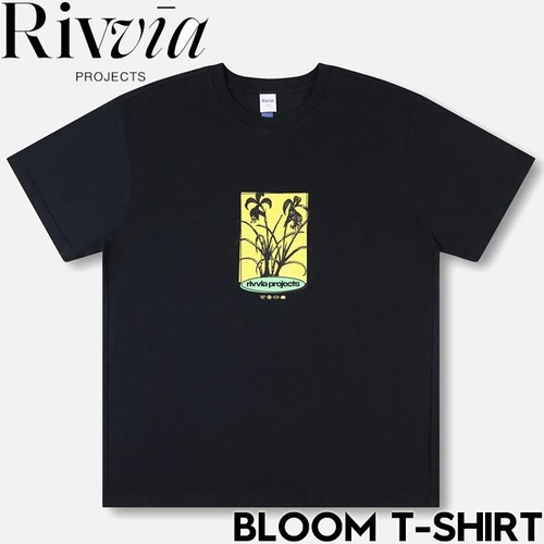 【送料無料】半袖Tシャツ Rivvia PROJECTS リヴィアプロジェクツ BLOOM T-SHIRT RTE-25215 BLACK 25SU 日本代理店正規品L