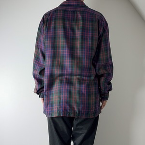 90s Polo by Ralph Lauren Pure silk open collar shirt XL 古着