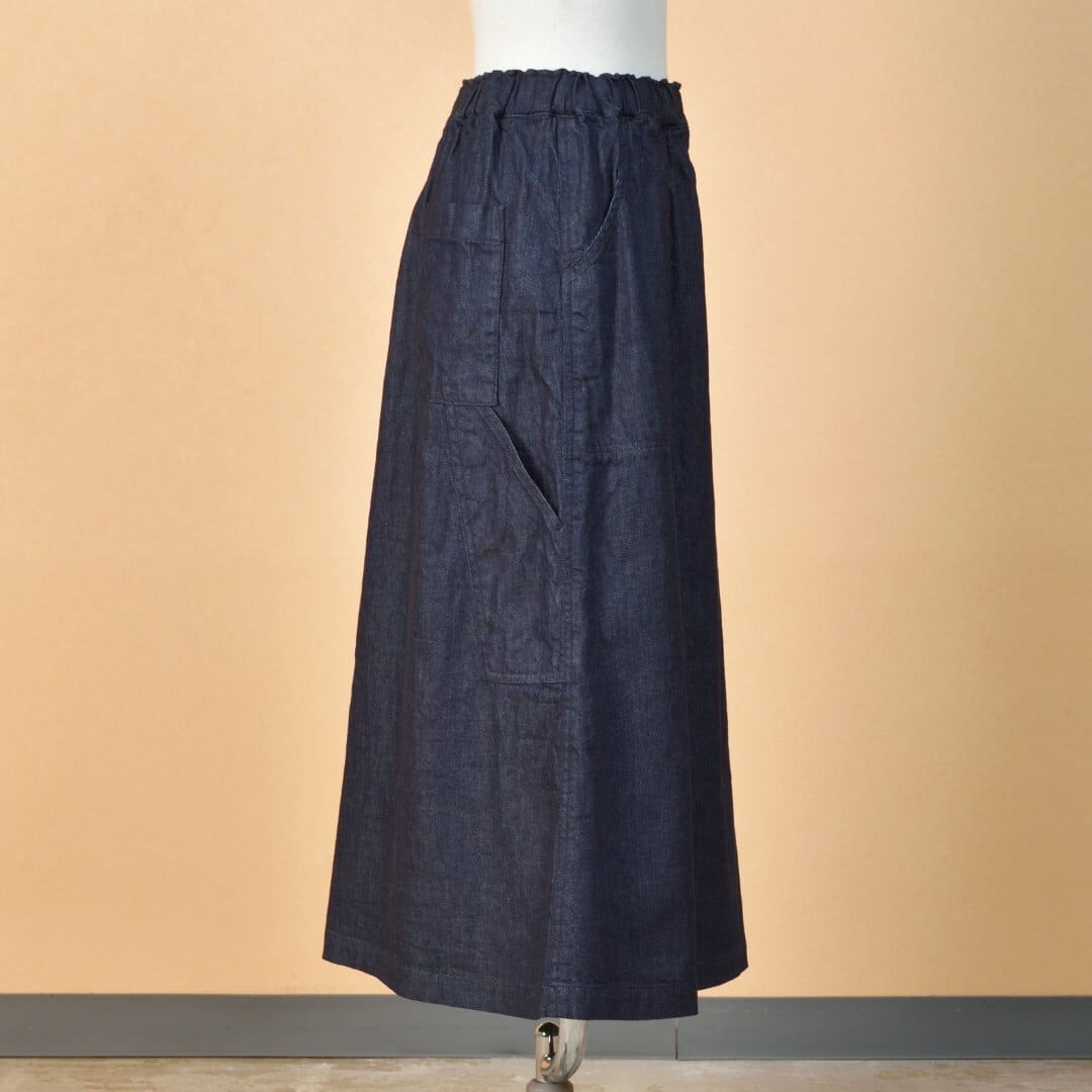 Sarahwear サラウエア ペインタースカート・インディゴデニム 【送料無料】