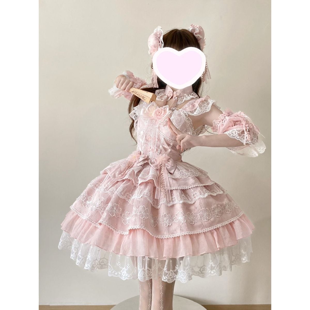 チャイナ風フリルロリータセットアップ：JSK | Maiden's Rêve