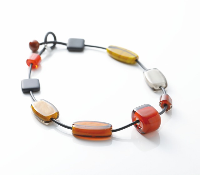 【Tullia (トゥリア)】 ネックレス (アンバー &オレンジ&イエロー)