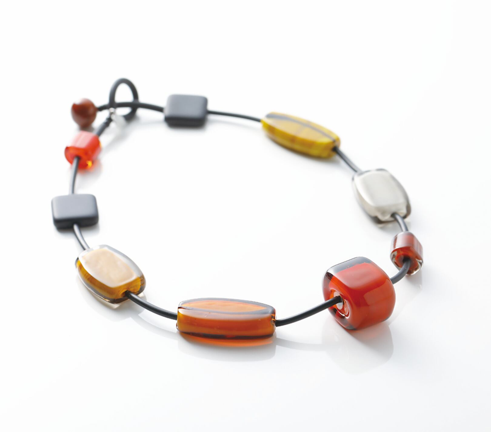 【Tullia (トゥリア)】 ネックレス (アンバー &オレンジ&イエロー)