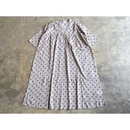 SOIL(ソイル) VOILE DOT PRINT V-NECK GATHERED DRESS