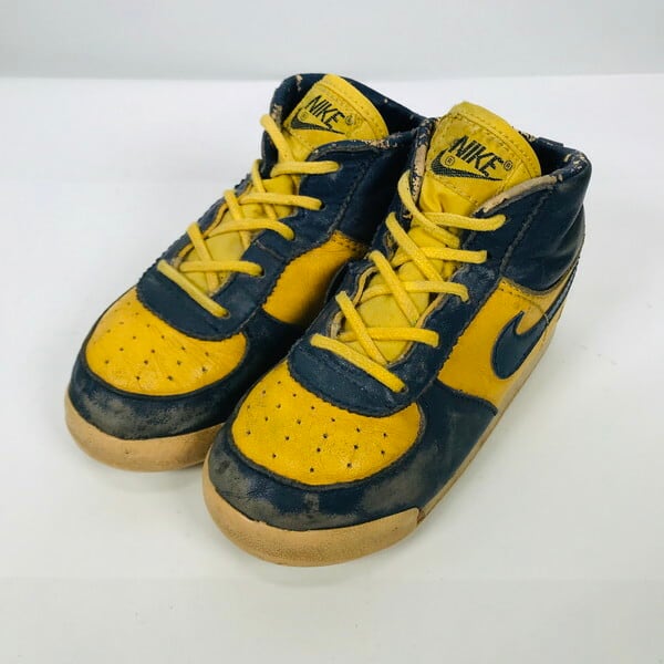 80's NIKE ナイキ BABY DUNK ベビーダンク MICHIGAN オリジナル 紺黄