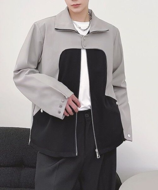 Two-tone two way Design Jacket