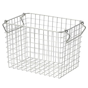 【人気】無印良品 ステンレスワイヤーバスケット1 約幅26×奥行18×高さ18cm 44831731 カゴ かご