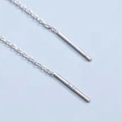 かわいい シルバー 鶴 イヤリング