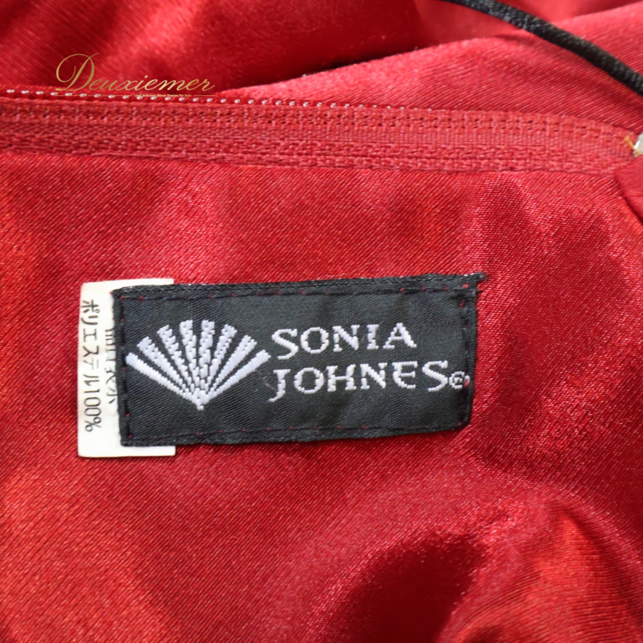 フラメンコ 衣装 SONIA JOHNES ソニアジョーンズ ドレス ワンピース レッド系 ブラック系 赤 黒 ボランテ フリル ダンス パーティ 発表会 ノースリーブ 舞台 踊り ステージ 舞台衣装