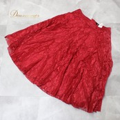 社交ダンス 衣装 スタンダード スカート レッスンウェア レディース Sanline サンリーヌ 赤 花柄 レッド系 練習着 レース シック 透け感 練習用 スカート 踊る 多目的 クラシックなデザイン フェミニン 大人可愛い ラグジュアリー おしゃれ ベルベット感 軽量ファブリック フルフレア デイリーコーデ ゆったり 大人女性用 上品さ エレガント