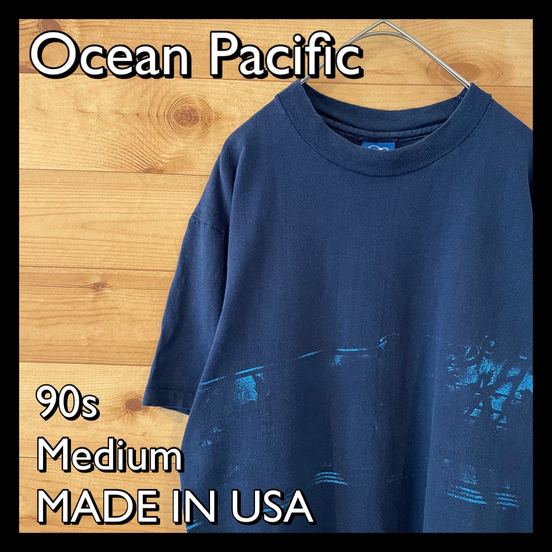 【Ocean Pacific】古着 90s プリントTシャツ シングルステッチ ...