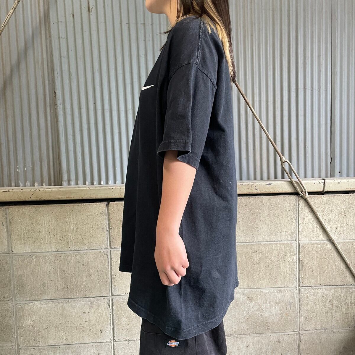 90s NIKE USA製 ブラック スモールスウォッシュ 刺繍 90s NIKE USA製 ブラック スモールスウォッシュ 刺繍 90s NIKE USA製