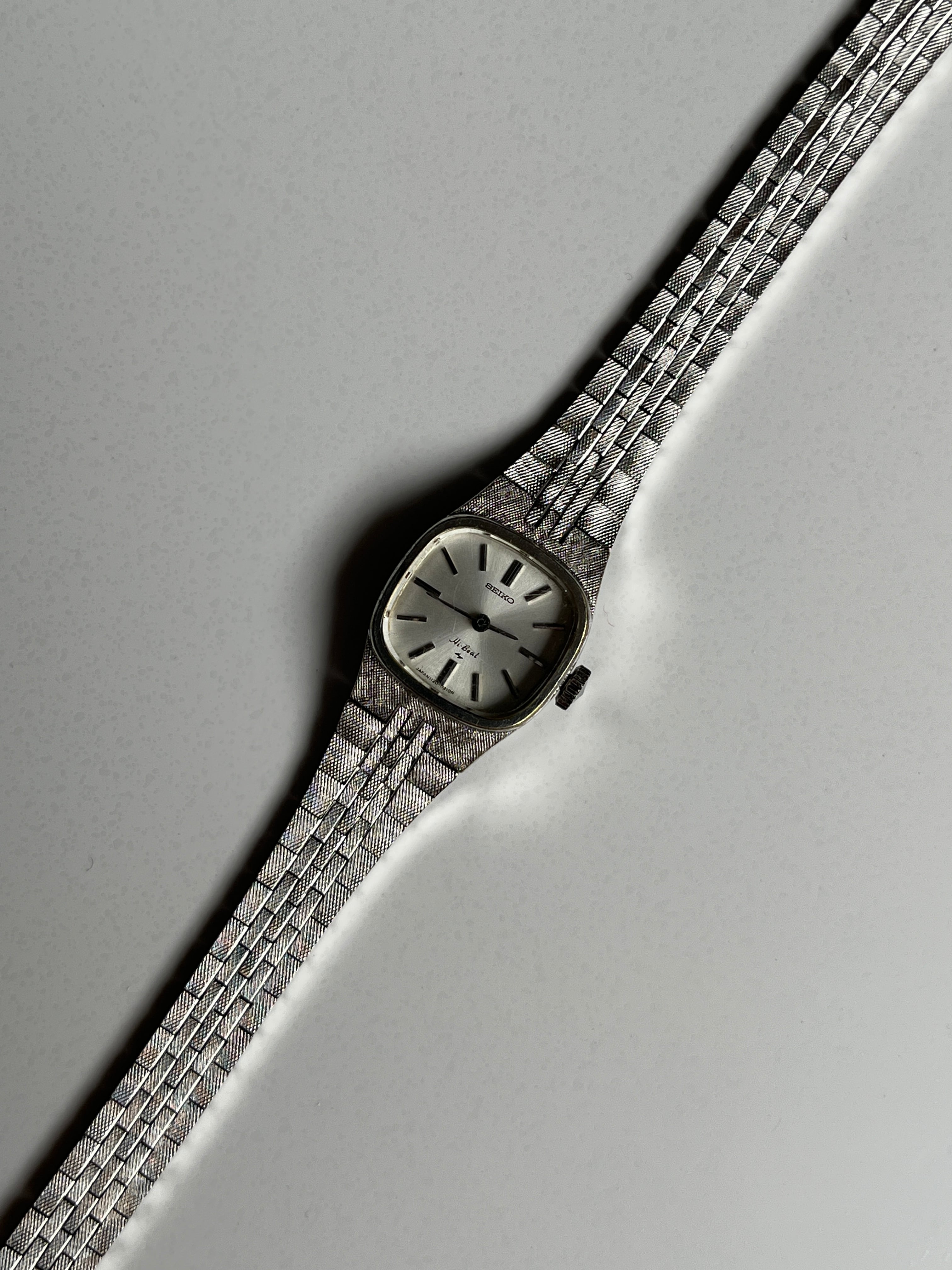 セイコー精工舎 SEIKO 手巻き レディース 腕時計|ホワイトゴールド|古着 日本製 1974年製