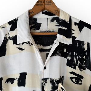 80's JIMMY'Z "ZOOM EYE" RAYON S/S SHIRT