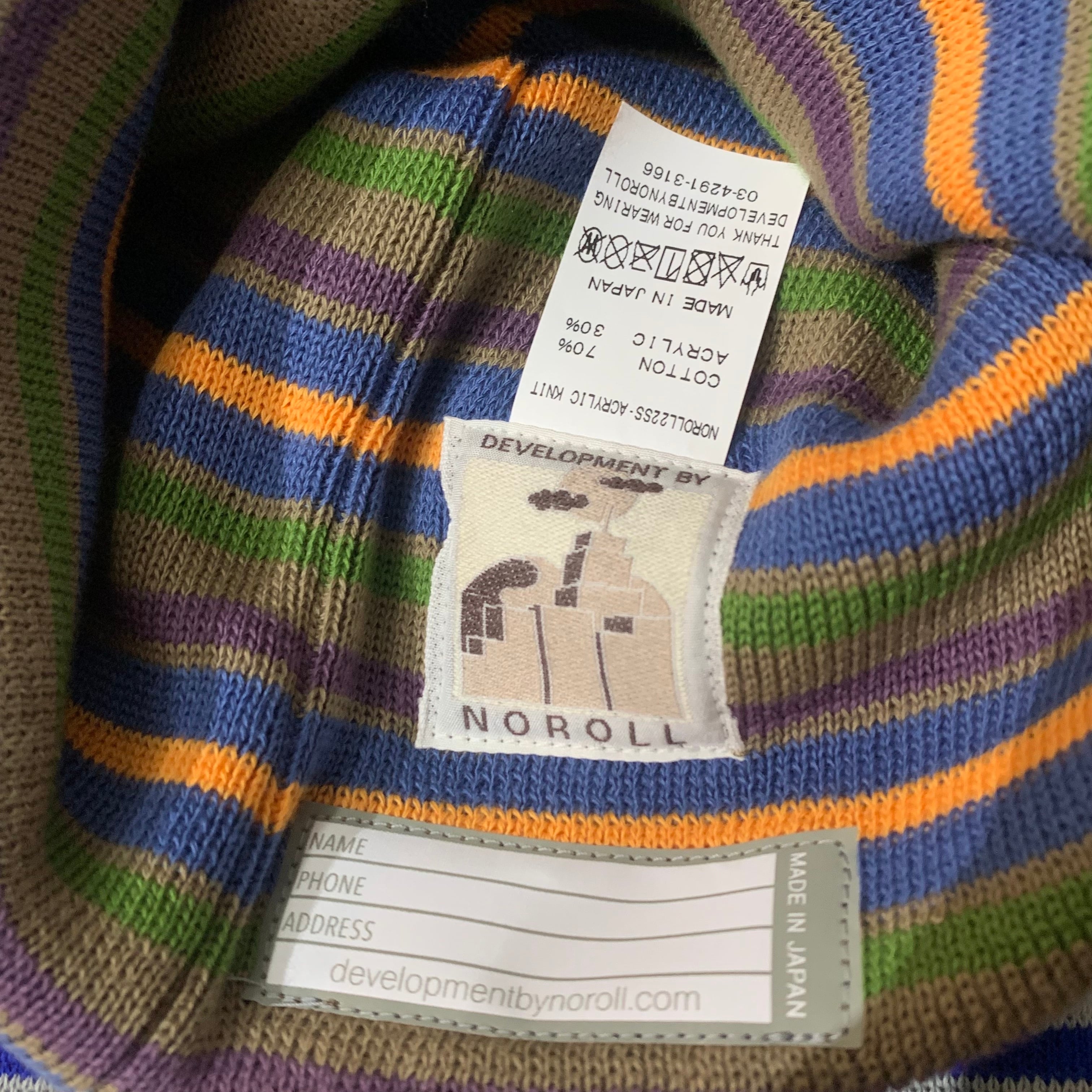 NOROLL ACRYLIC KNIT BLUE | ヤマダウェブコム