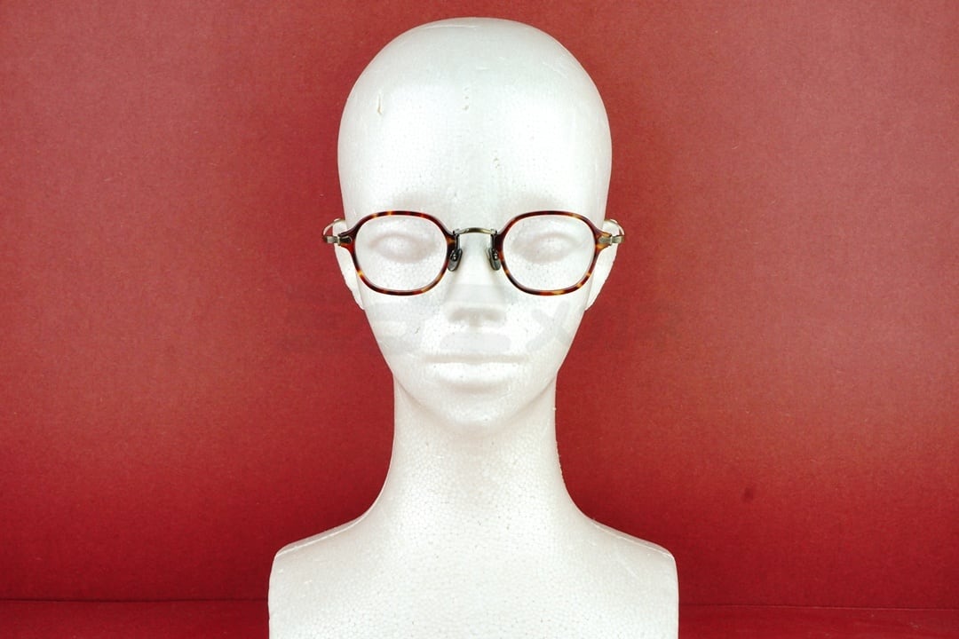 KameManNen メガネ KMN-183 HAV/AG クラウンパント コンビ