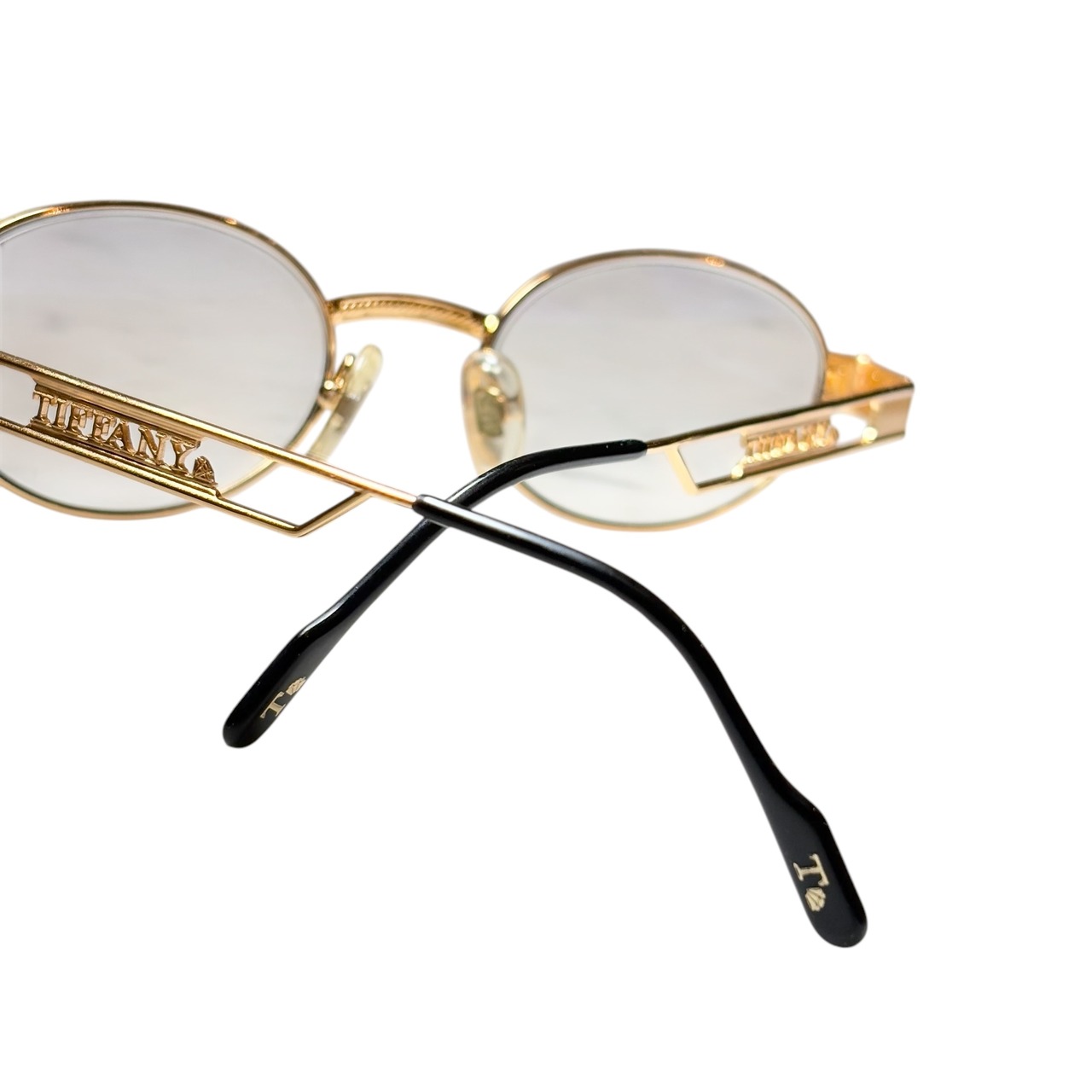 vintage TIFFANY LUNETTES 23k Gold Plated glasses
