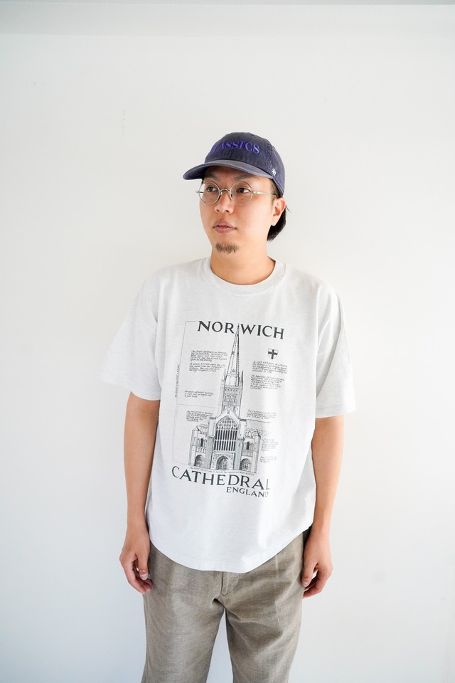 【1990s】"Fruit of the Loom" UK Norwich Cathedral Souvenir T-shirts / 6-185