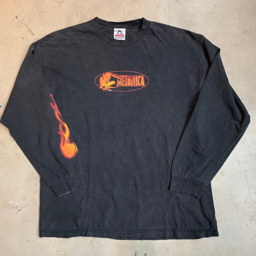 90's METALLICA メタリカ 長袖Tシャツ ロンTee 袖プリ 1999年 Squindo ...