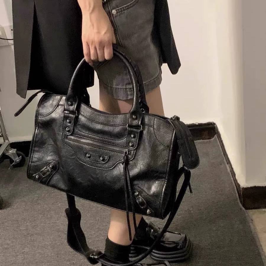 ショルダーバッグ ハンドバッグ レディース レザー調 2WAYバッグ 黒