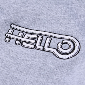 HELLO CREWNECK SWEAT #T.GREY