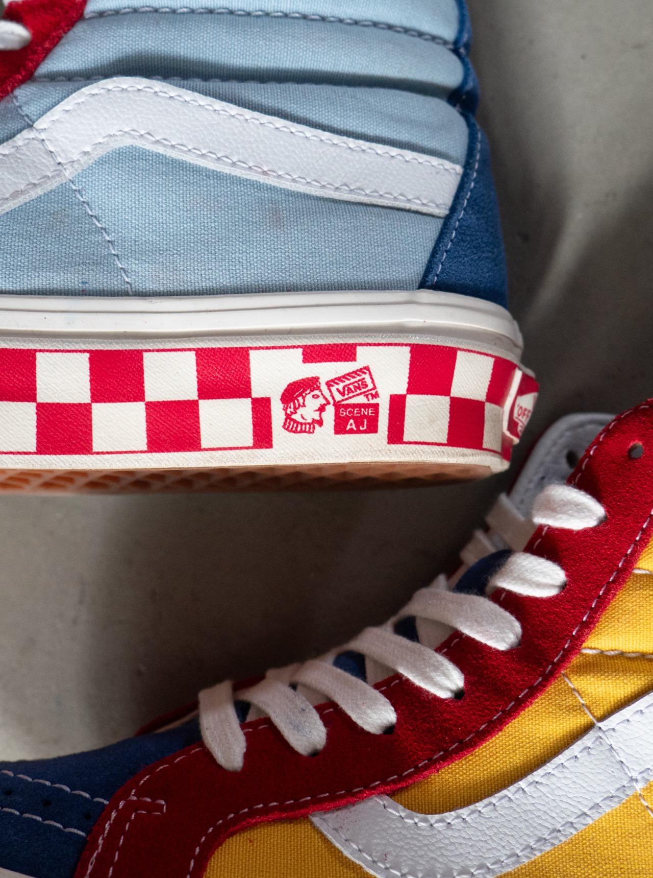 "Vans" used Sk8-Hi 38 DX Anaheim Factory multi-color 24.0cm