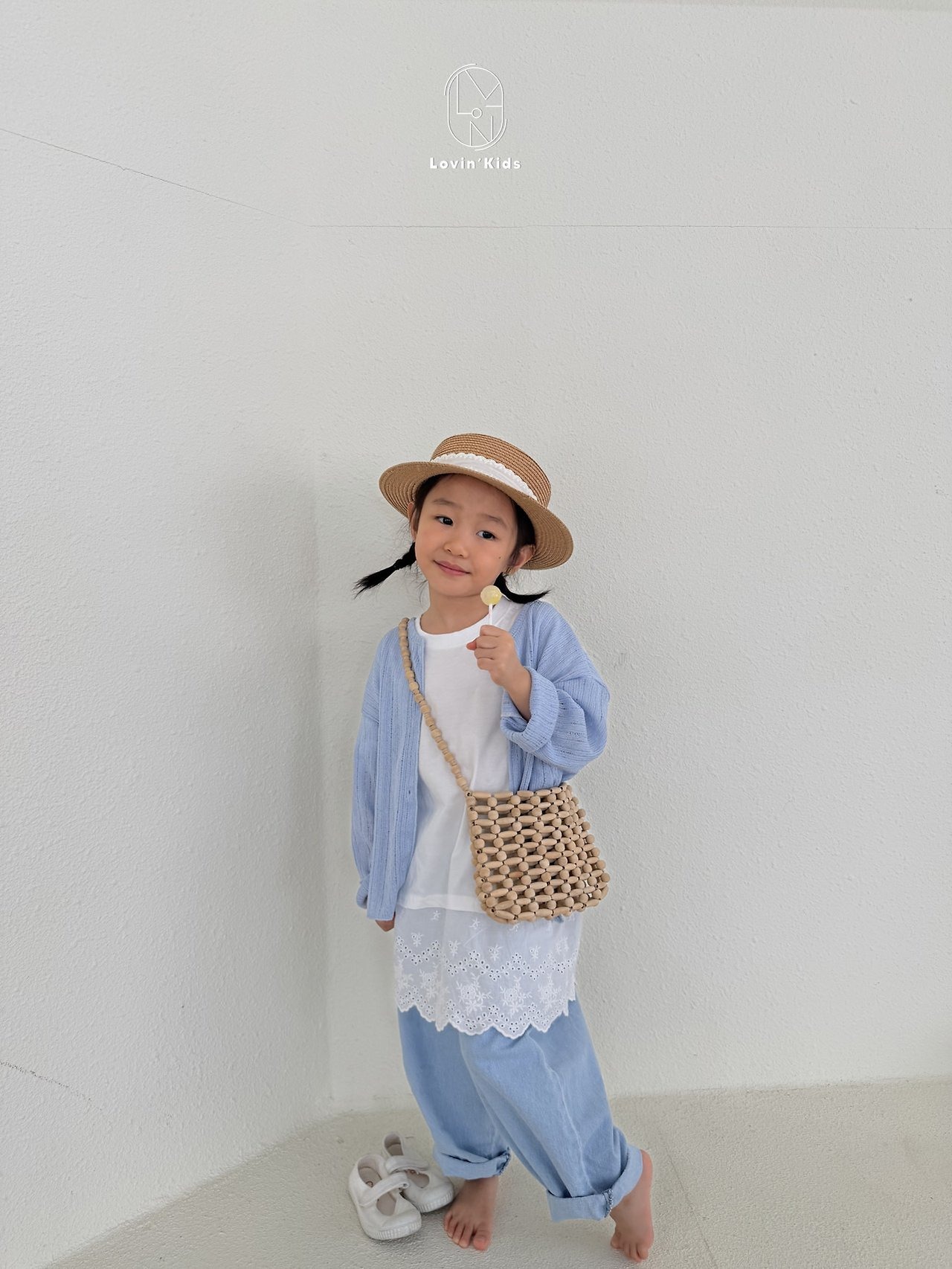 [Lovin' Kids] Angel Lace Tee / [러빈] 엔젤레이스티