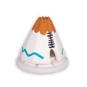 Incienso De Santa Fe<インシエンソ デ サンタフェ>White Teepee Burner:Turquoise&Buckskin and 20 Count Box of Piñon Incense