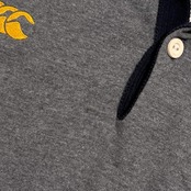 CANTERBURY カンタベリー 刺繍 ワッペン ナンバリング 長袖 ラガーシャツ XL/グレー系 メンズ