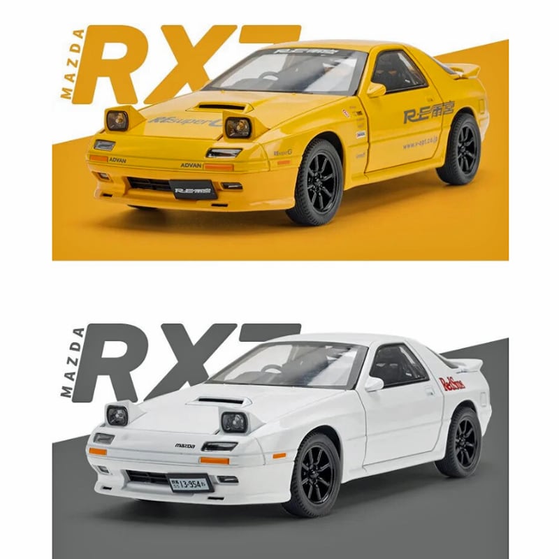 1/24 国産名車コレクション RX-7 FC白、FD赤、RX-8赤 3台