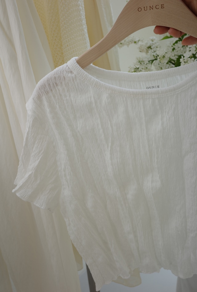 (予約) ounce / Chloe half tee 2color