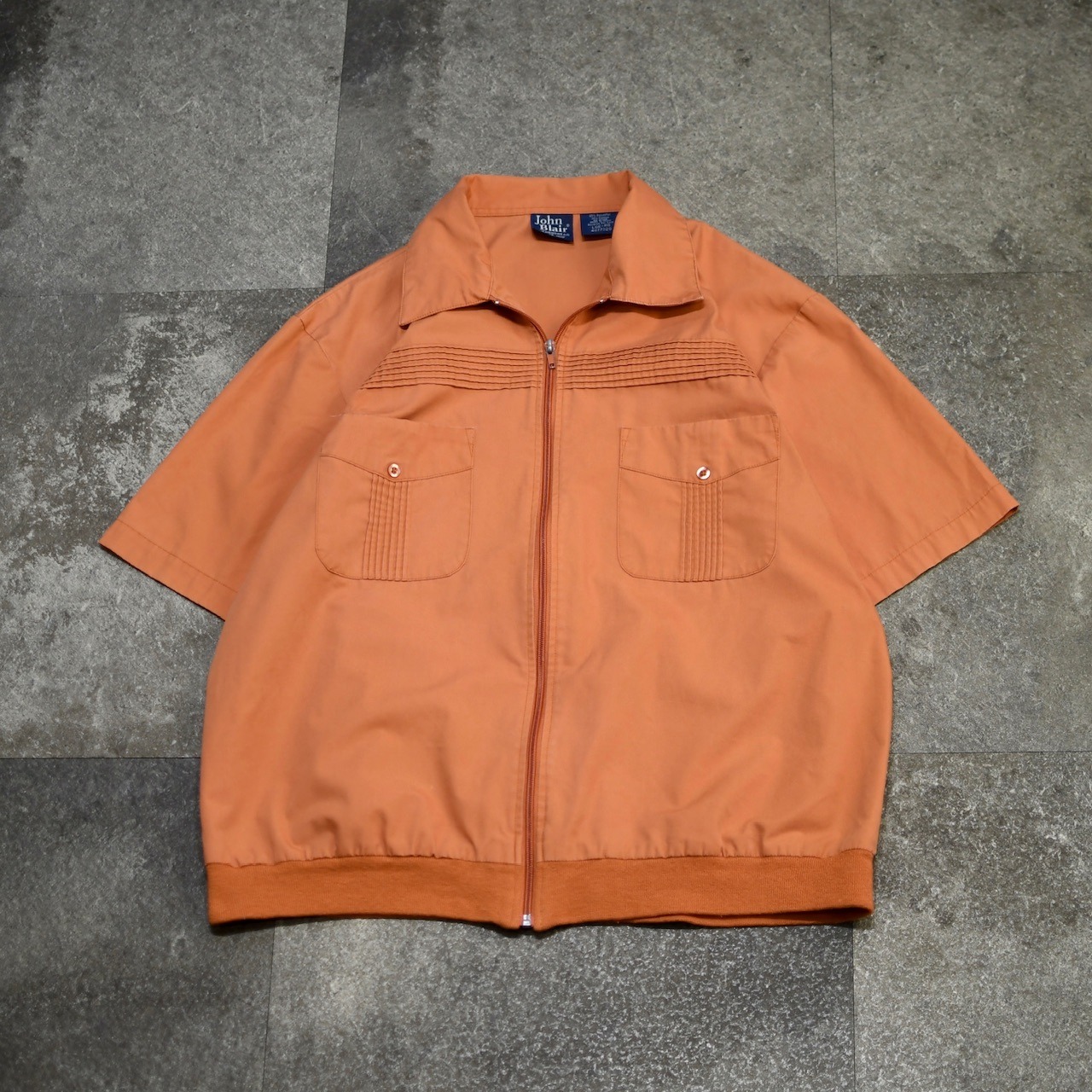 John Blair zip up design cuba shirt