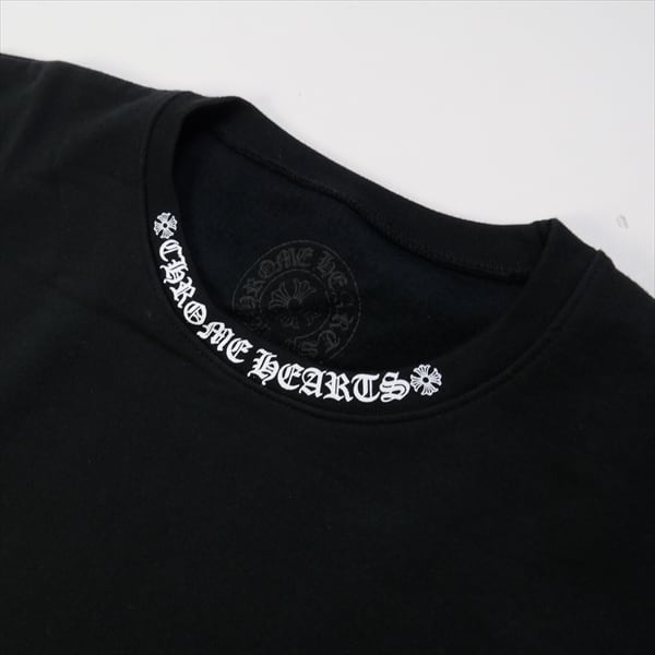 Size【XL】 CHROME HEARTS クロム・ハーツ NECK LOGO CREW SWEAT BLACK