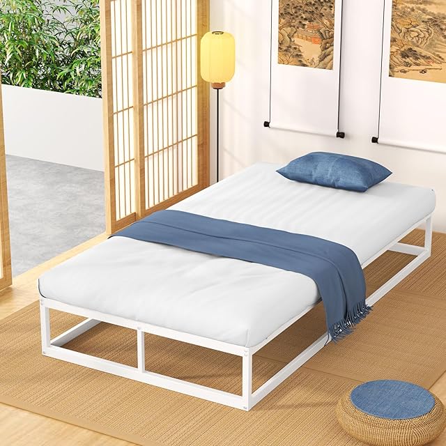耐荷重300kg]フレーム 白 Holdm パイプベッドホワイト 静音 シングル