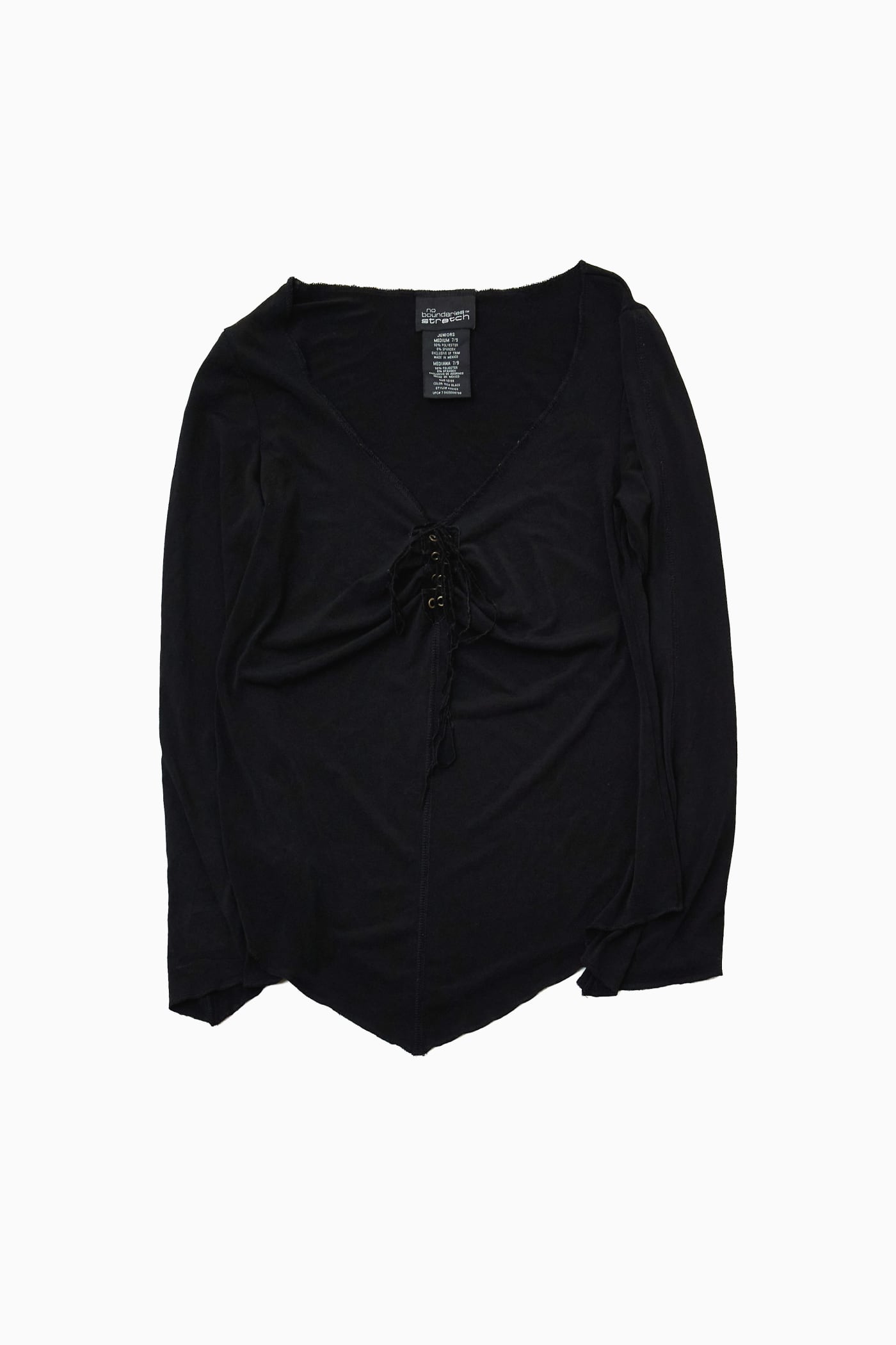 FRONT LACE UP L/S
