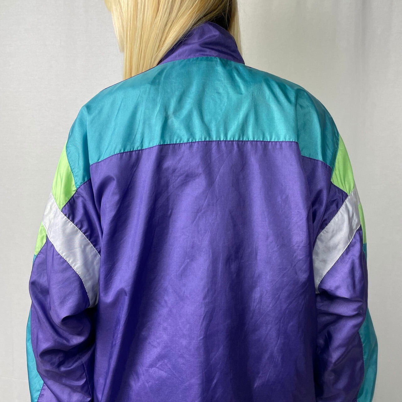 80年代 adidas アディダス ナイロン トラックジャケット メンズL相当 