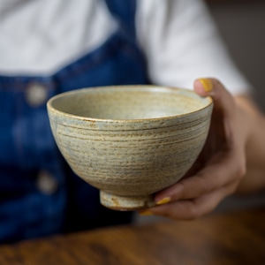 錆浅葱 ご飯茶碗（飯碗・茶碗）／吉永哲子