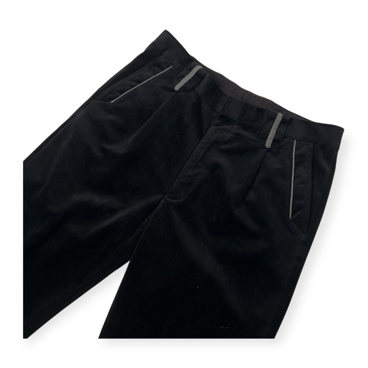 PAGELO パジェロ ベロア スラックスパンツ ボトムス サイズ 88 /ブラック/メンズ/アンジェロ
