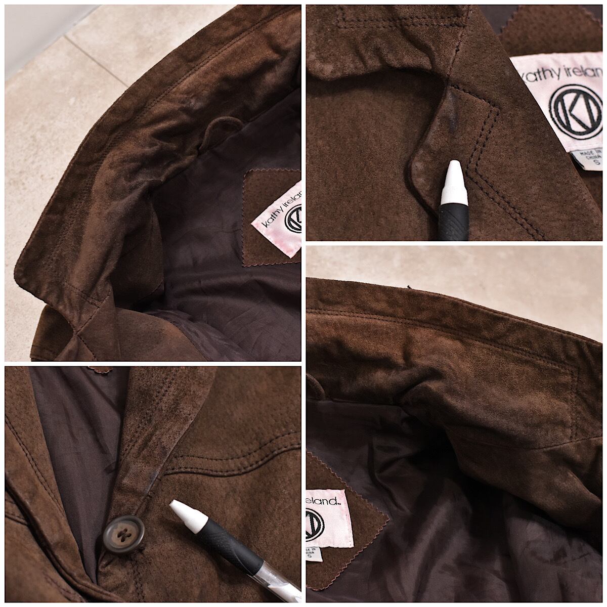 90s kathy ireland leather jkt | 古着屋 grin days memory 【公式