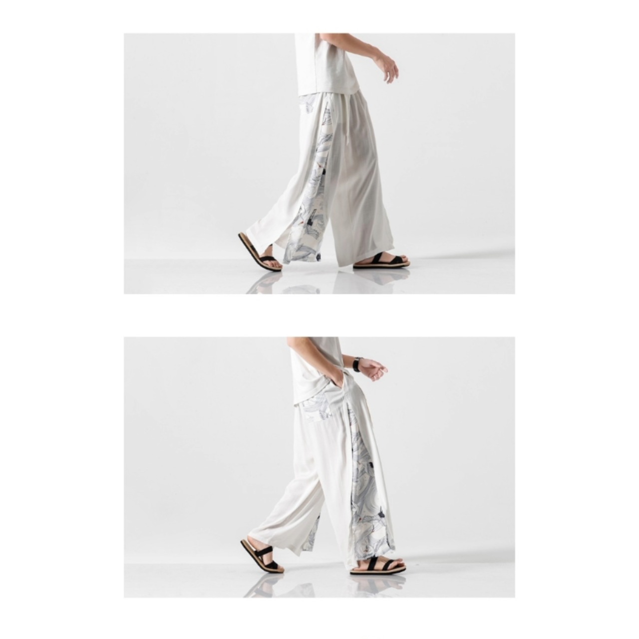 Pleated Panel Wide Pants TB2401・画像6