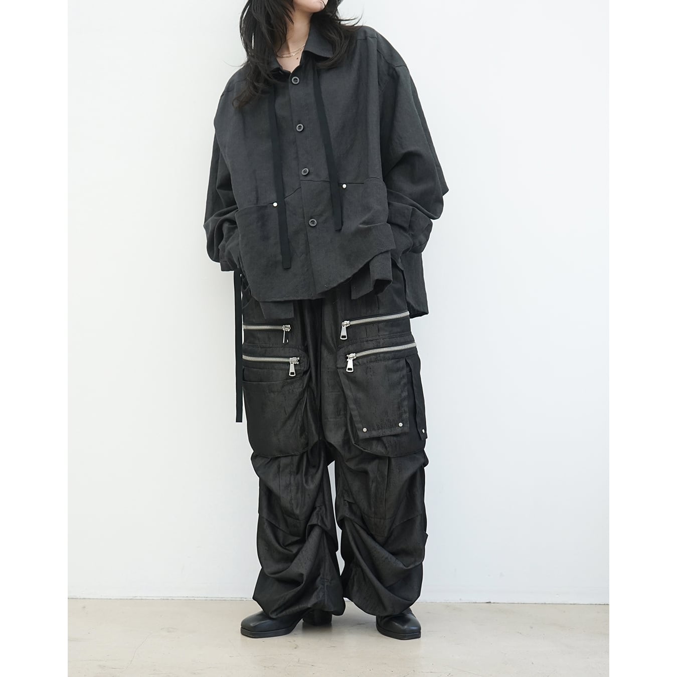 A.F ARTEFACT] (エーエフアーティファクト) ag-13055 WIDE SHORT SHIRT