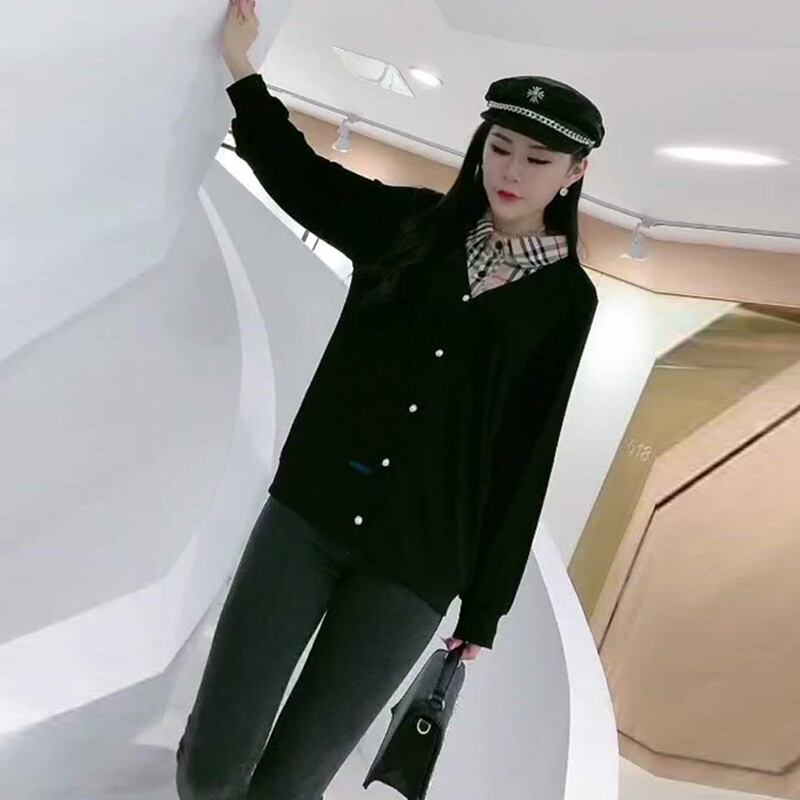 2020年の新しいプラスサイズの女性の太った姉妹200kgの長袖Tシャツの女性の偽物2人の太った女性が緩くて薄い ミックスインファッション21811713892