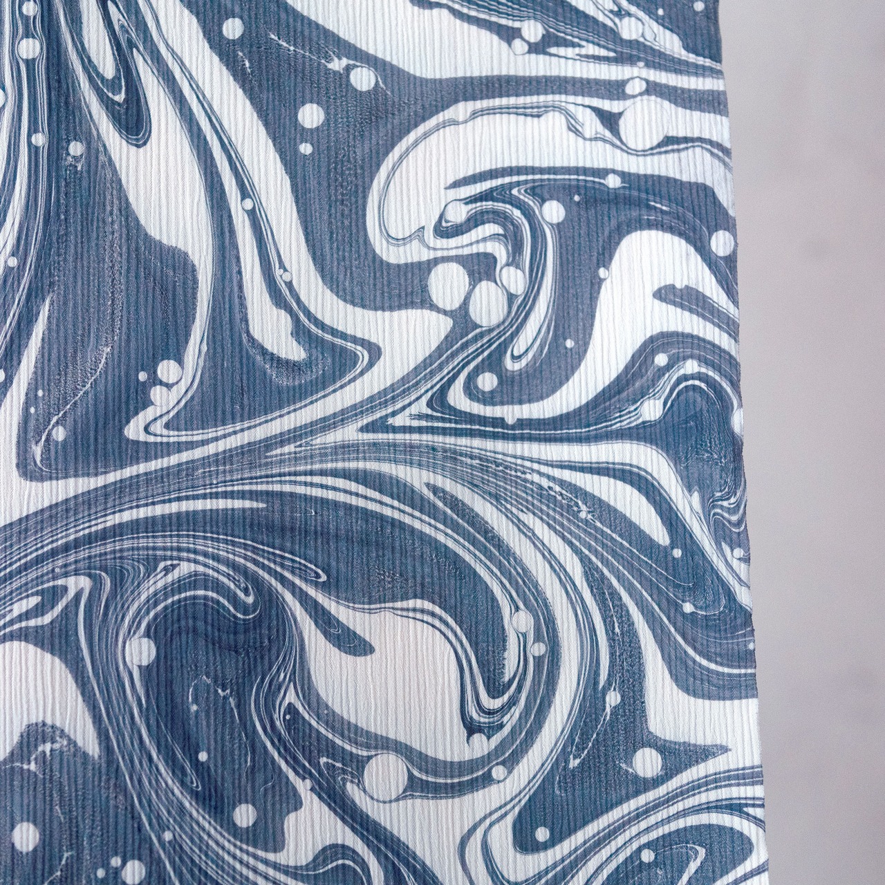 露草マーブル×ドット「夜空に輝く星々」〜セオアルファ楊柳〜セオアルファ〜浴衣・夏着物・単衣