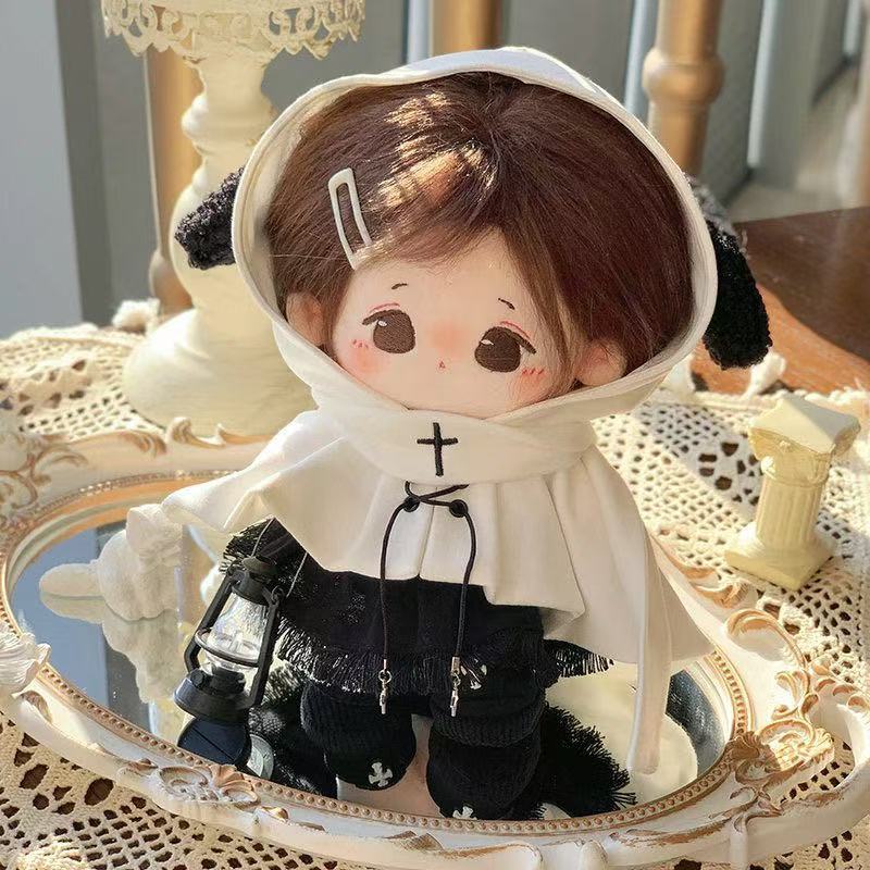 20cm/25cm/30cmぬいぐるみ用 トップス+フードケープ+スカート+マフラー