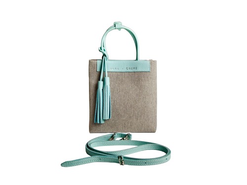 muku CANVAS　C817　サックス　キャンバス　２WAY　タテ型トート　小